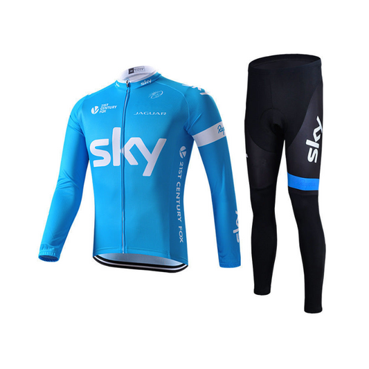 Pro cycling kit with long sleeves