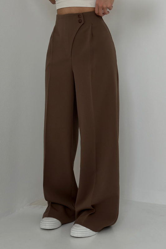 Klara™ | Högmidjade Vida Byxor